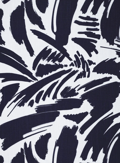 lisa navy - linen viscose mix