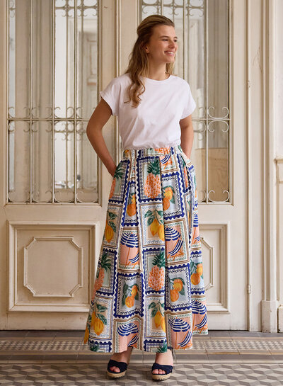 Atelier Jupe Summer viscose tiles