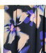 Atelier Jupe Donkerblauwe viscose met wazige bloemen