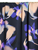 Atelier Jupe Dark blue viscose with blurry flowers