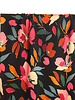 Atelier Jupe Zwarte viscose met kleurrijke bloemen