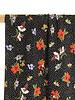 Atelier Jupe Black cotton with dots and flowers