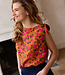 Atelier Jupe Oker met kleine bloemetjes textuur-viscose