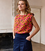 Atelier Jupe Oker met kleine bloemetjes textuur-viscose