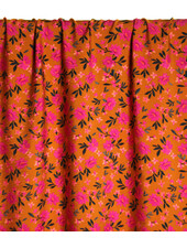 Atelier Jupe Oker met kleine bloemetjes textuur-viscose