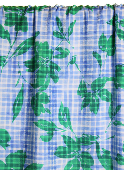 Atelier Jupe Zacht geruite textuur-viscose