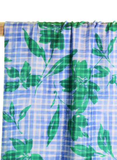 Atelier Jupe Soft checkered texture viscose