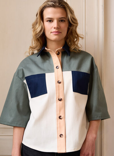 Atelier Jupe White organic cotton twill