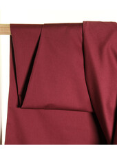 Atelier Jupe Wine-red organic twill cotton
