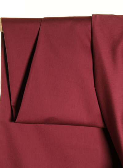 Atelier Jupe Wijnrode bio twill-katoen