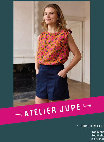 Atelier Jupe Sophie & Ellis top & shorts - paper pattern