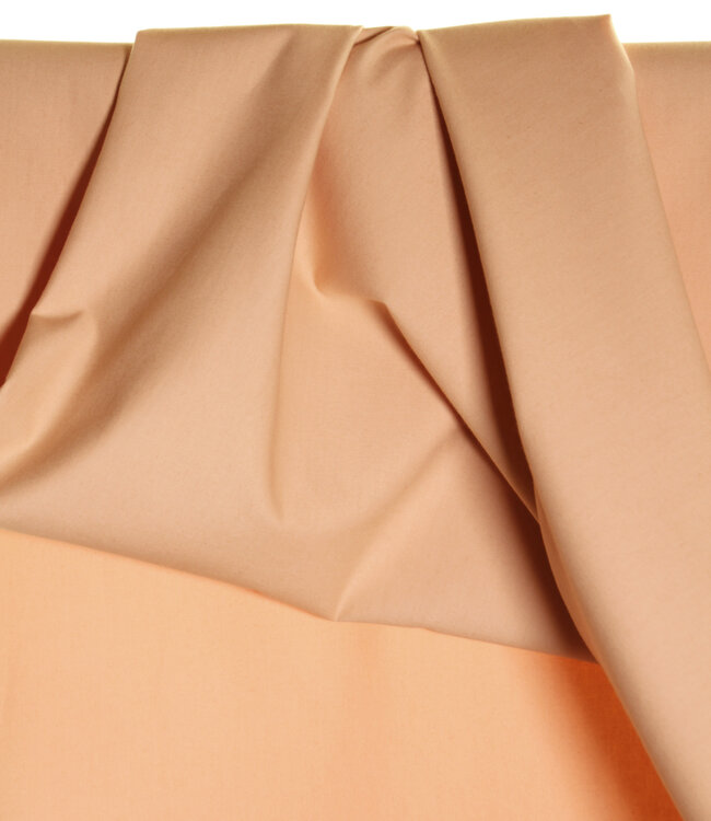 Atelier Jupe Perzikroze bio twill-katoen