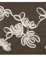 broderie bruin loom en light - katoen