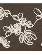 embroidery brown loom and light - cotton