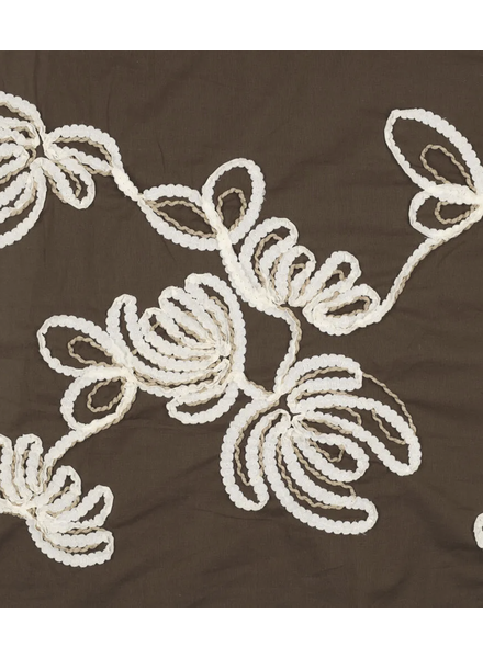 embroidery brown loom and light - cotton