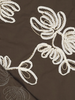 embroidery brown loom and light - cotton