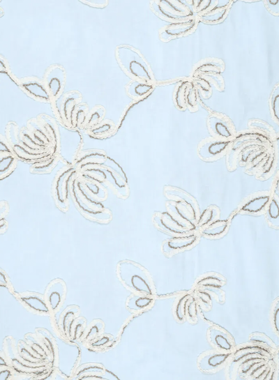 embroidery light blue loom and light - cotton