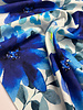 Swafing hevige blauwe bloemen - double gauze