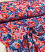 Madeline roze bloemen op lila - stretch katoen