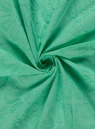 groen - ton sur ton - embroidery katoen