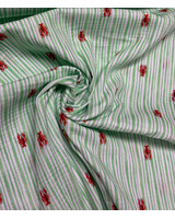 groen streepjes en kreeften - tetra / double gauze