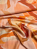 oranje print - viscose linnen mix