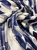 Swafing blauw shiny stripes - viscose