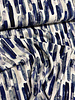 Swafing blauw shiny stripes - viscose