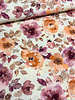 Swafing pink shiny flowers - viscose