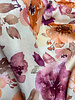 Swafing roze shiny flowers - viscose
