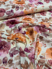Swafing pink shiny flowers - viscose