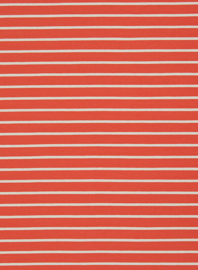 Swafing coral summer stripe Tee - jersey