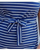 Swafing blauw summer stripe Tee - tricot