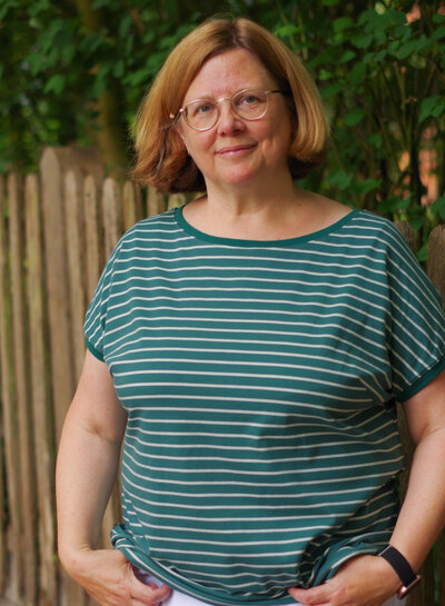 Swafing green summer stripe Tee - jersey