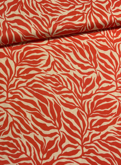 Swafing coral zebra jungle - viscose