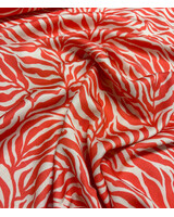 Swafing koraal zebra jungle - viscose