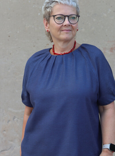 Swafing marine - pique katoen