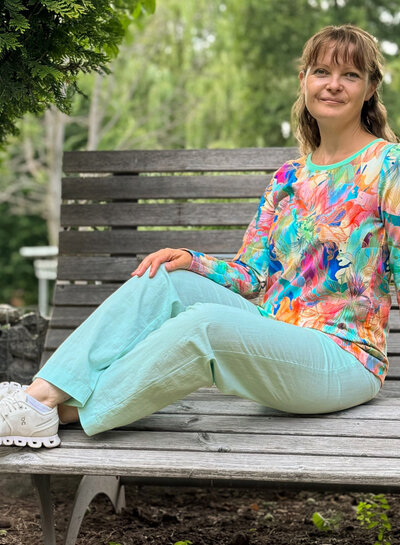 Swafing muntgroen soepelvallende katoen met linnen look