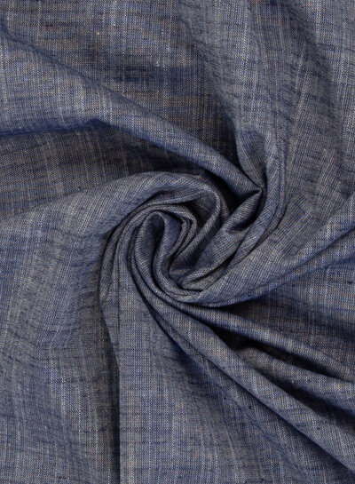 Swafing navy, flowing cotton with a linen look