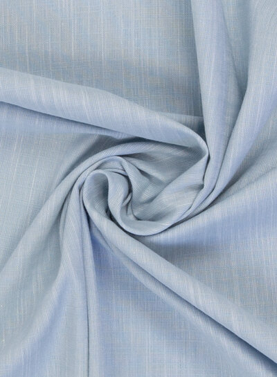 Swafing light blue, flowing cotton with a linen look