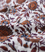 flowers stripe cognac - gewatteerde katoen - double face stepper