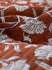 ethnic flowers cognac - gewatteerde katoen - double face stepper