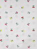 embroidered colorful cherries - embroidery cotton