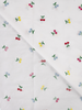 embroidered colorful cherries - embroidery cotton