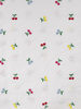embroidered colorful cherries - embroidery cotton
