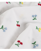 geborduurde kleurrijke kersen - embroidery katoen