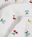 geborduurde kleurrijke kersen - embroidery katoen