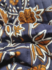 ethnic flowers blue - gewatteerde katoen - double face stepper