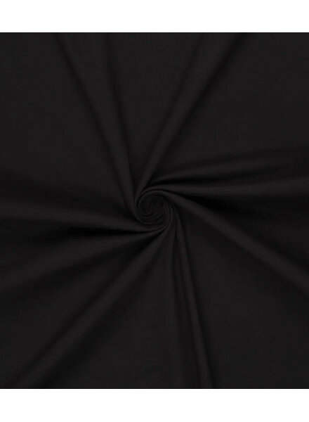 zwart - gabardine twill - soft touch