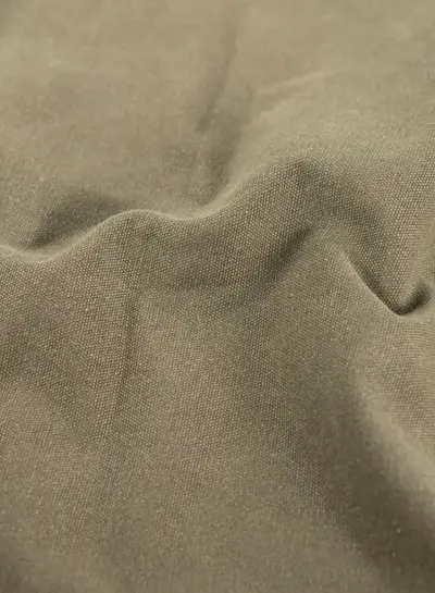 waxed heavy washed canvas - army green